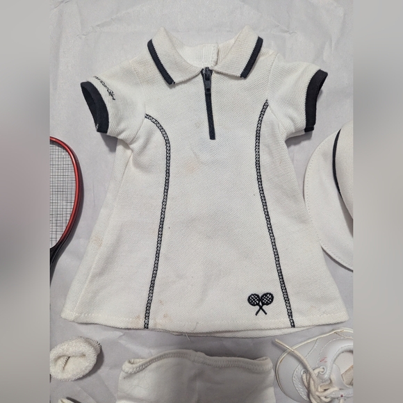 American Girl Doll Tennis Outfit With Racket - Picture 9 of 9